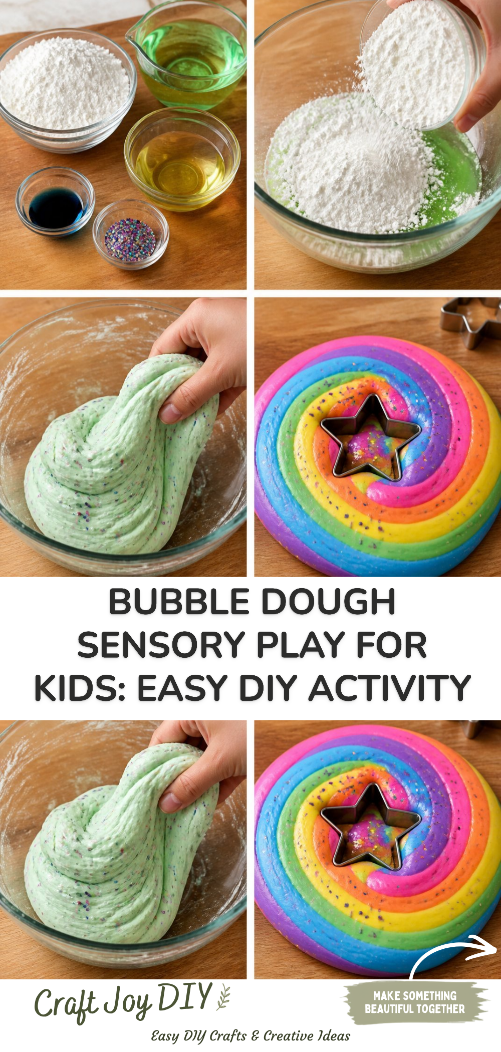 Bubble Dough Sensory Play for Kids: Easy DIY Activity