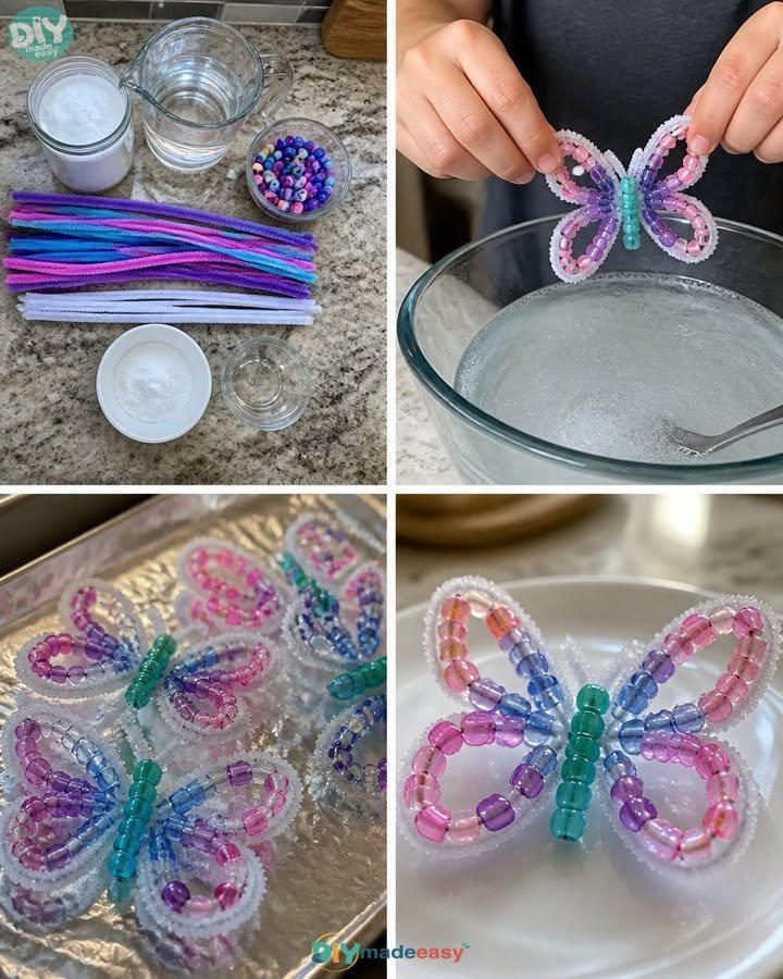 Crystal-Inspired Gem-Patterned Butterfly Wings