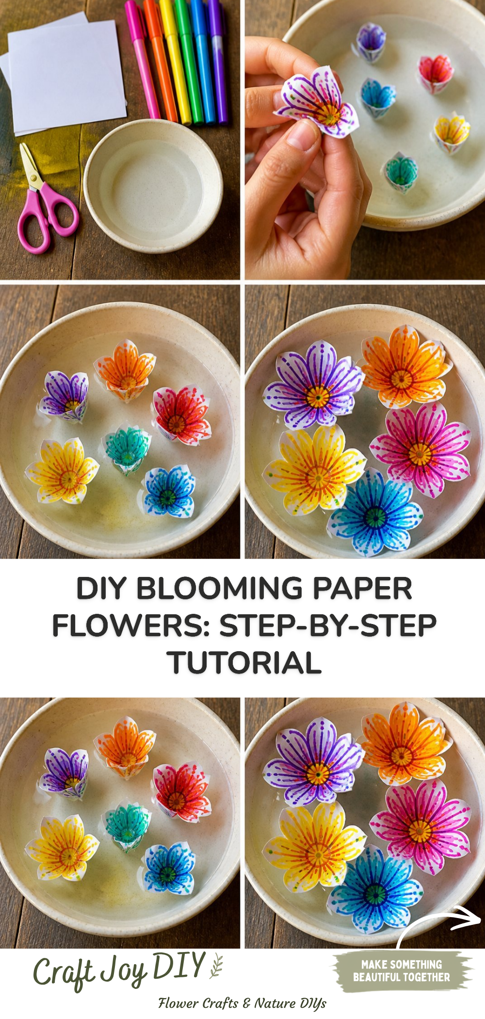 DIY Blooming Paper Flowers: Step-by-Step Tutorial