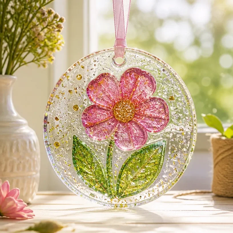 Kids making colorful suncatchers using clear glue in a craft tutorial