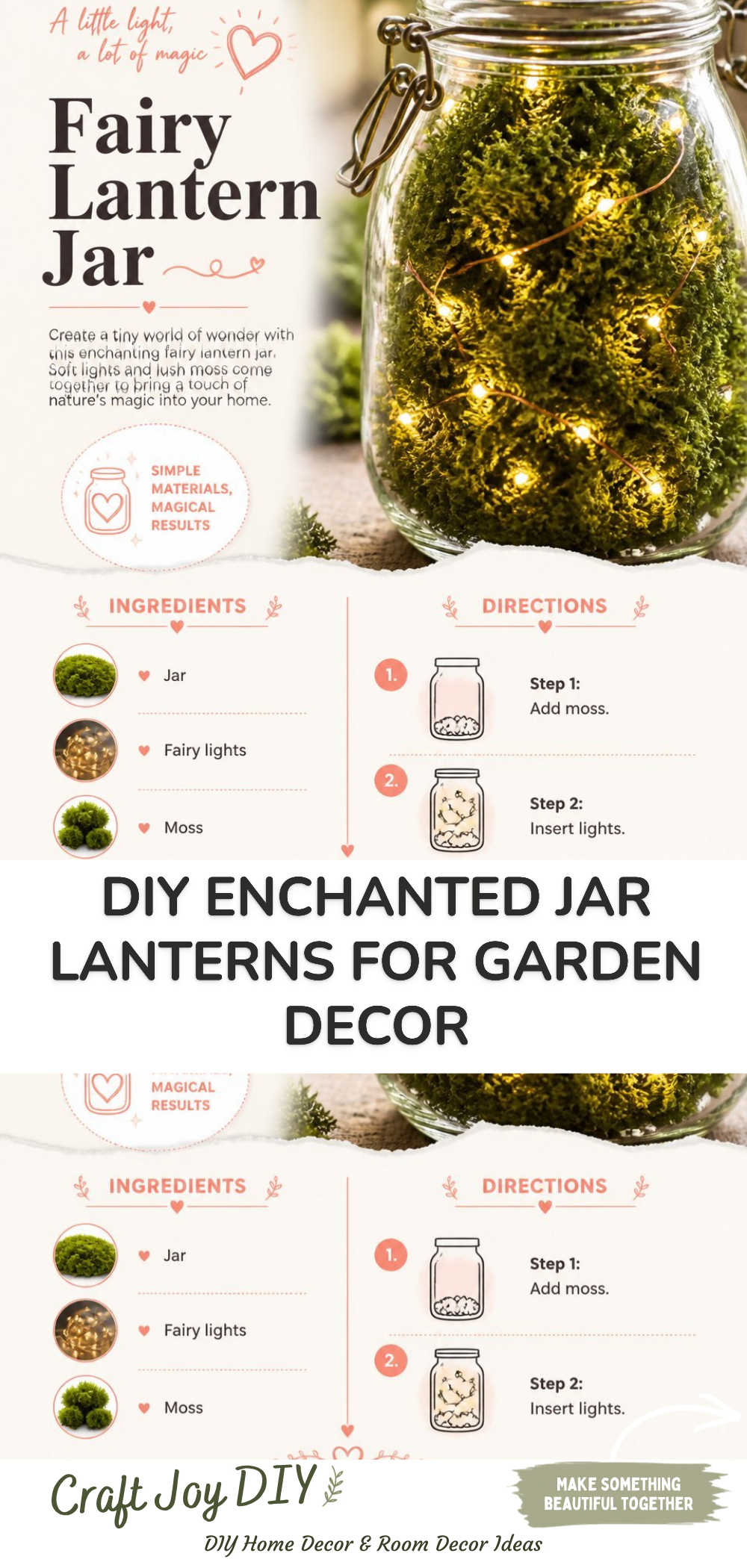 DIY Enchanted Jar Lanterns for Garden Decor