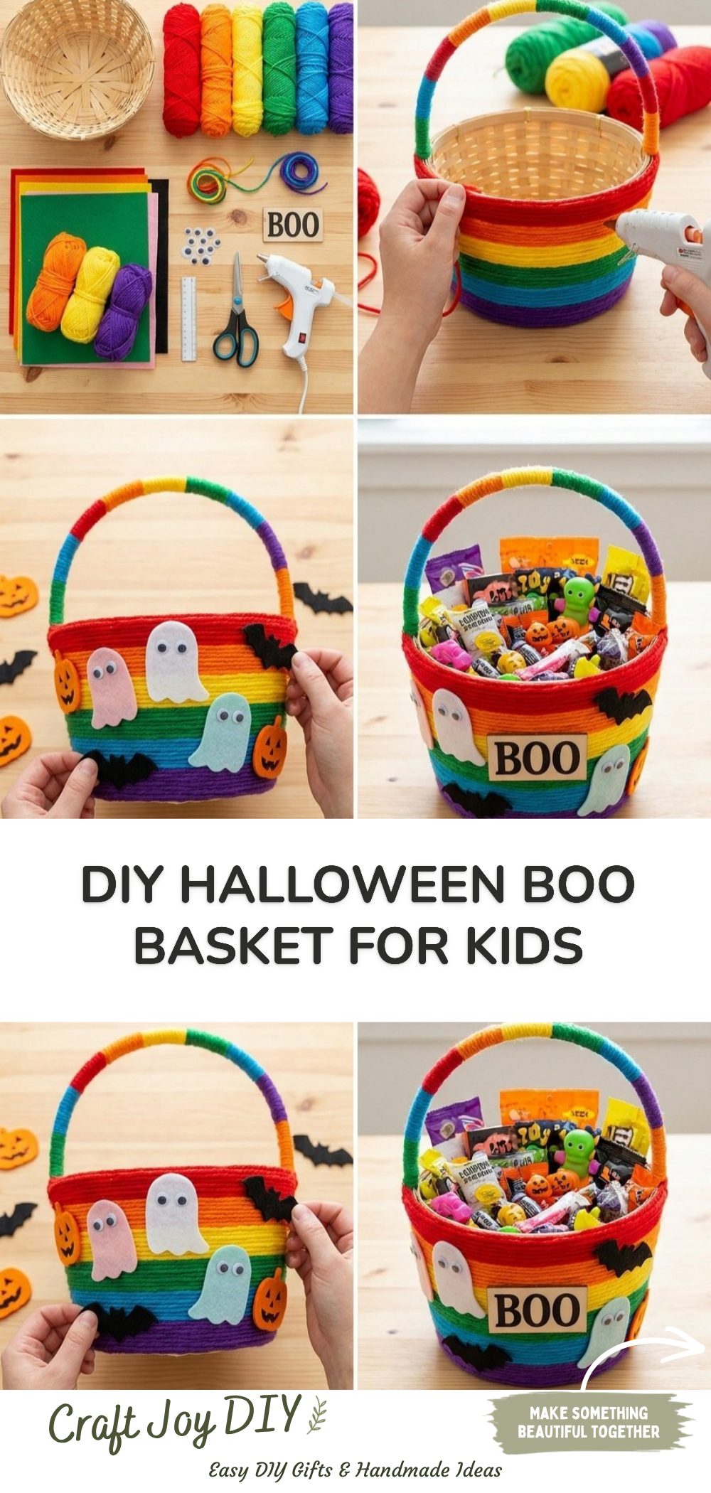 DIY Halloween Boo Basket for Kids