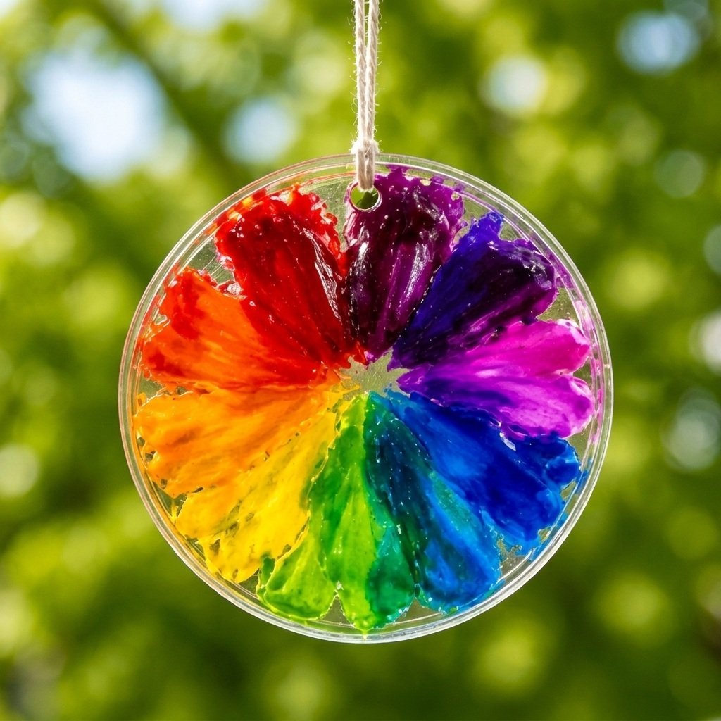 DIY Rainbow Coffee Filter Bloom Garland