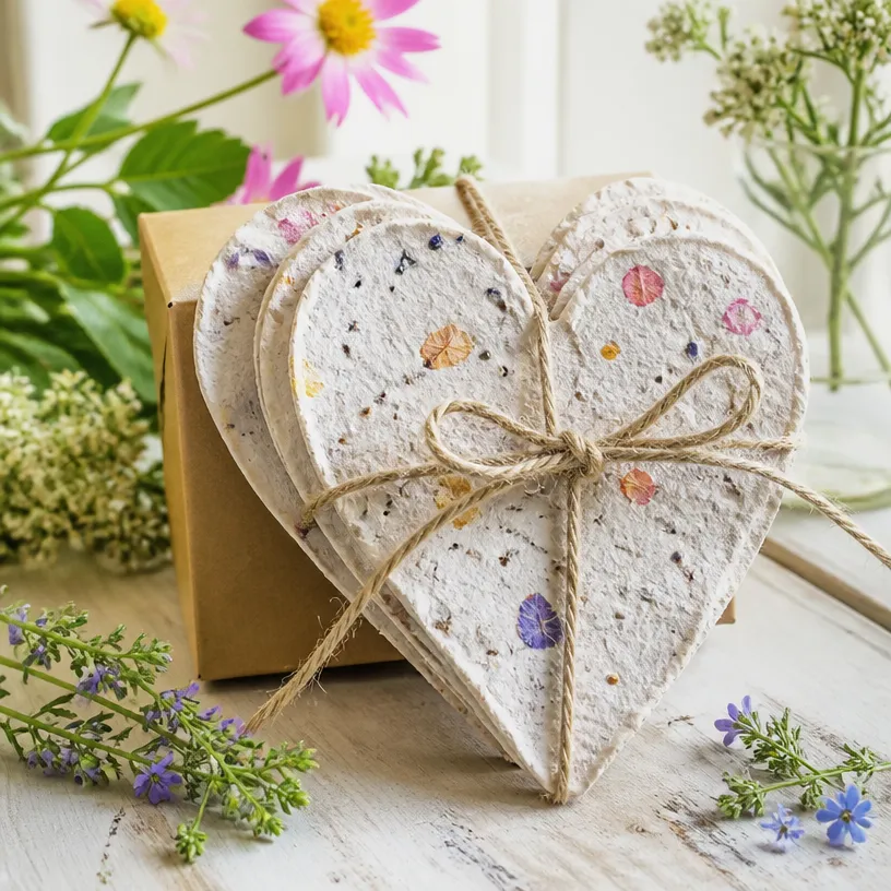 DIY Seed Paper Hearts That Bloom for Garden Gifts