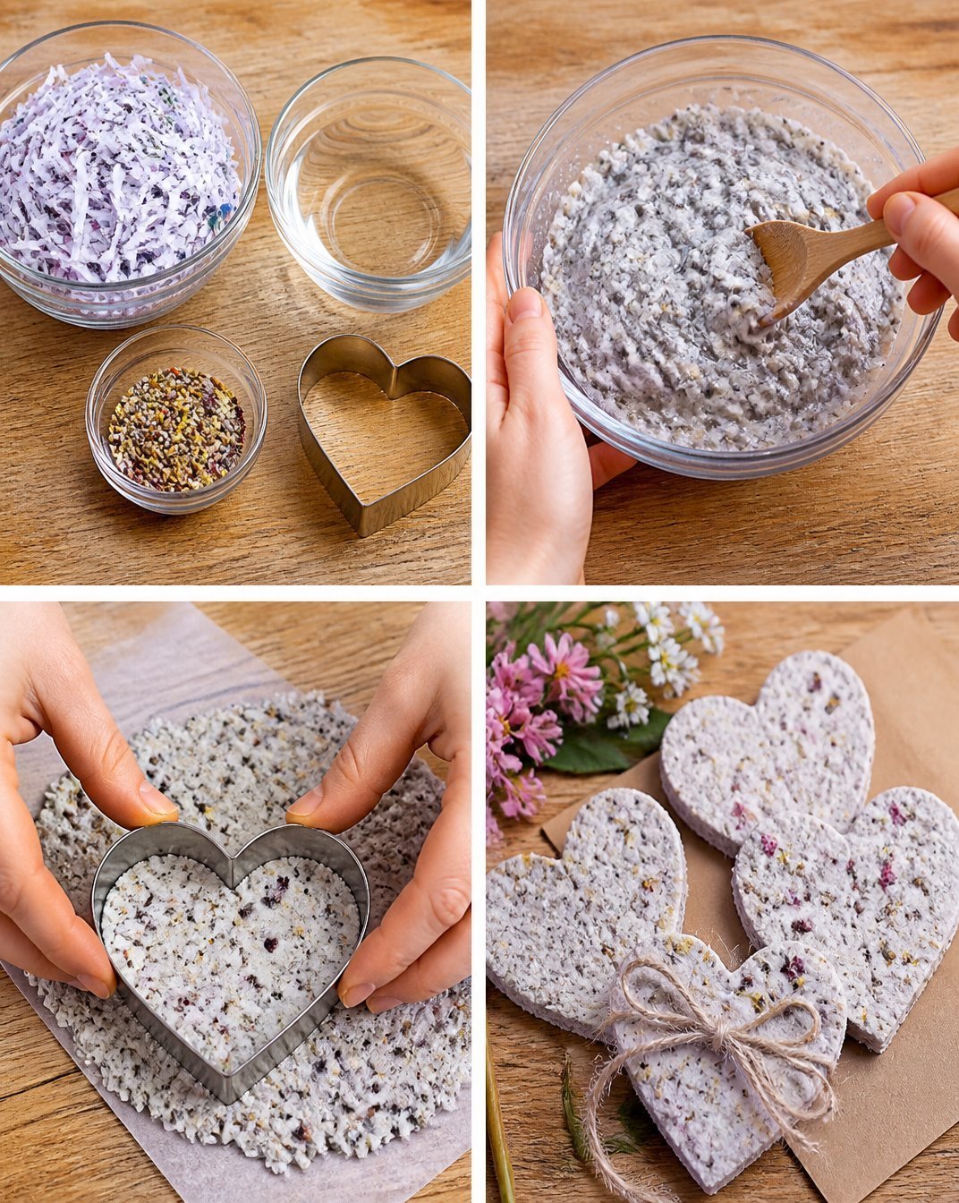 DIY Seed Paper Hearts That Bloom for Garden Gifts