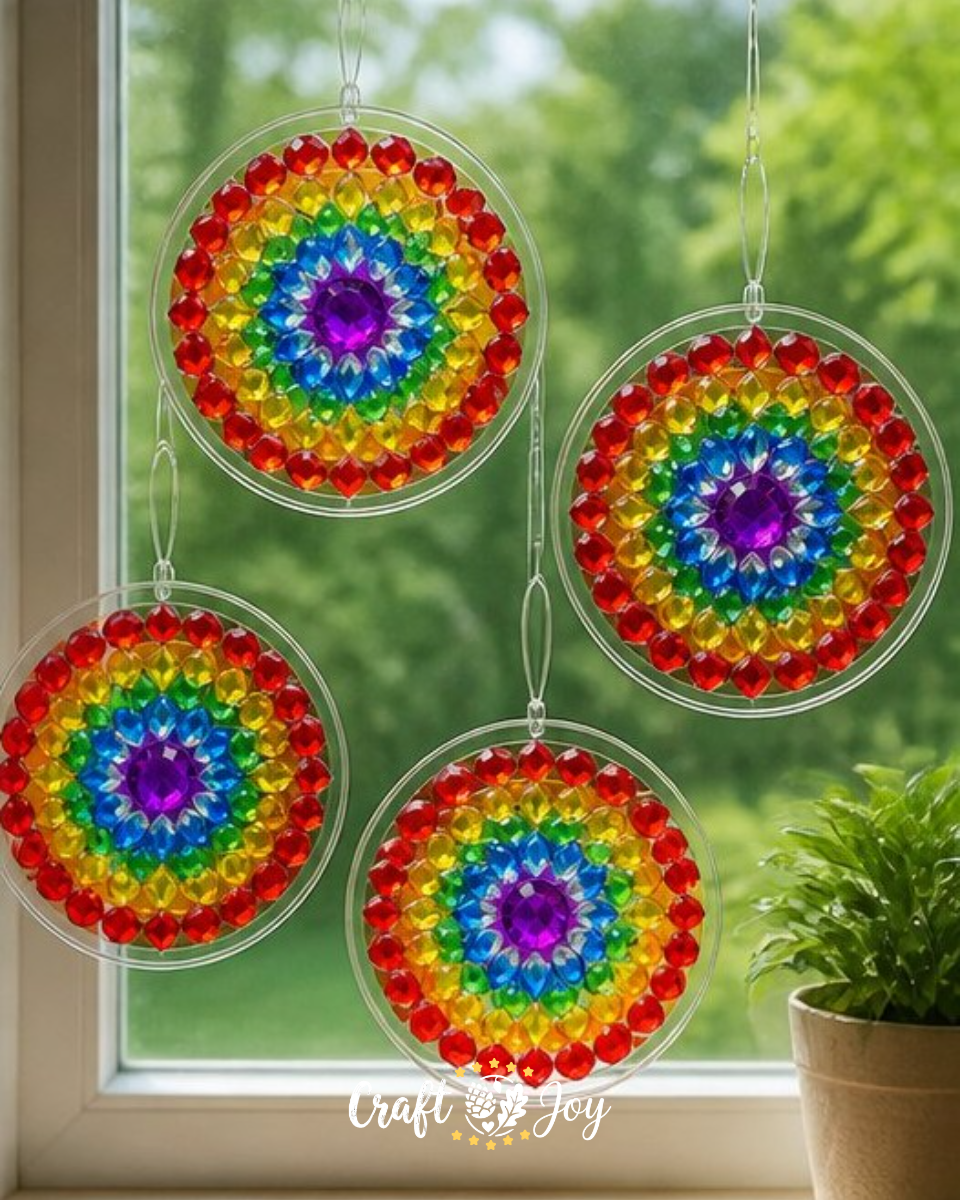 DIY Stained Glass Sun Catchers Craft for Kids