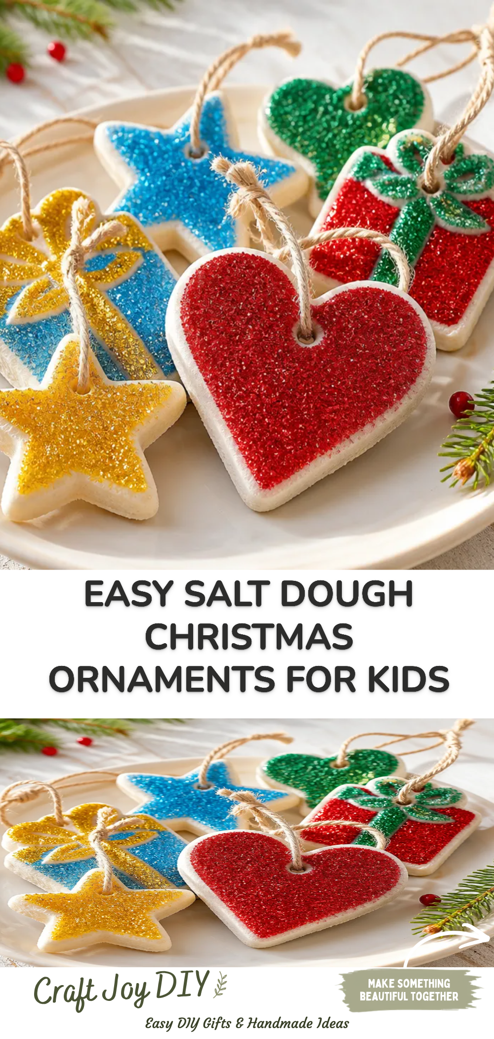 Easy Salt Dough Christmas Ornaments for Kids