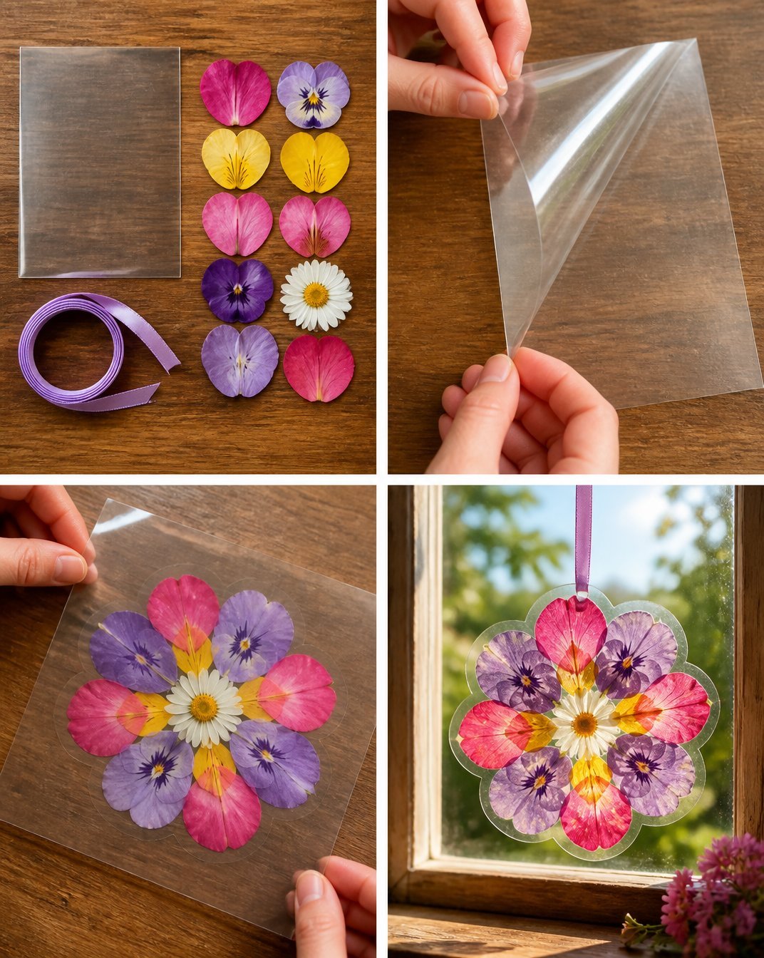 Flower Petal Window Suncatcher