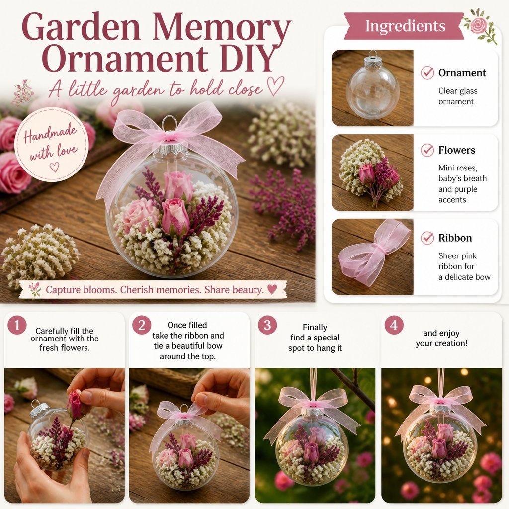 DIY Garden Memory Ornament Tutorial