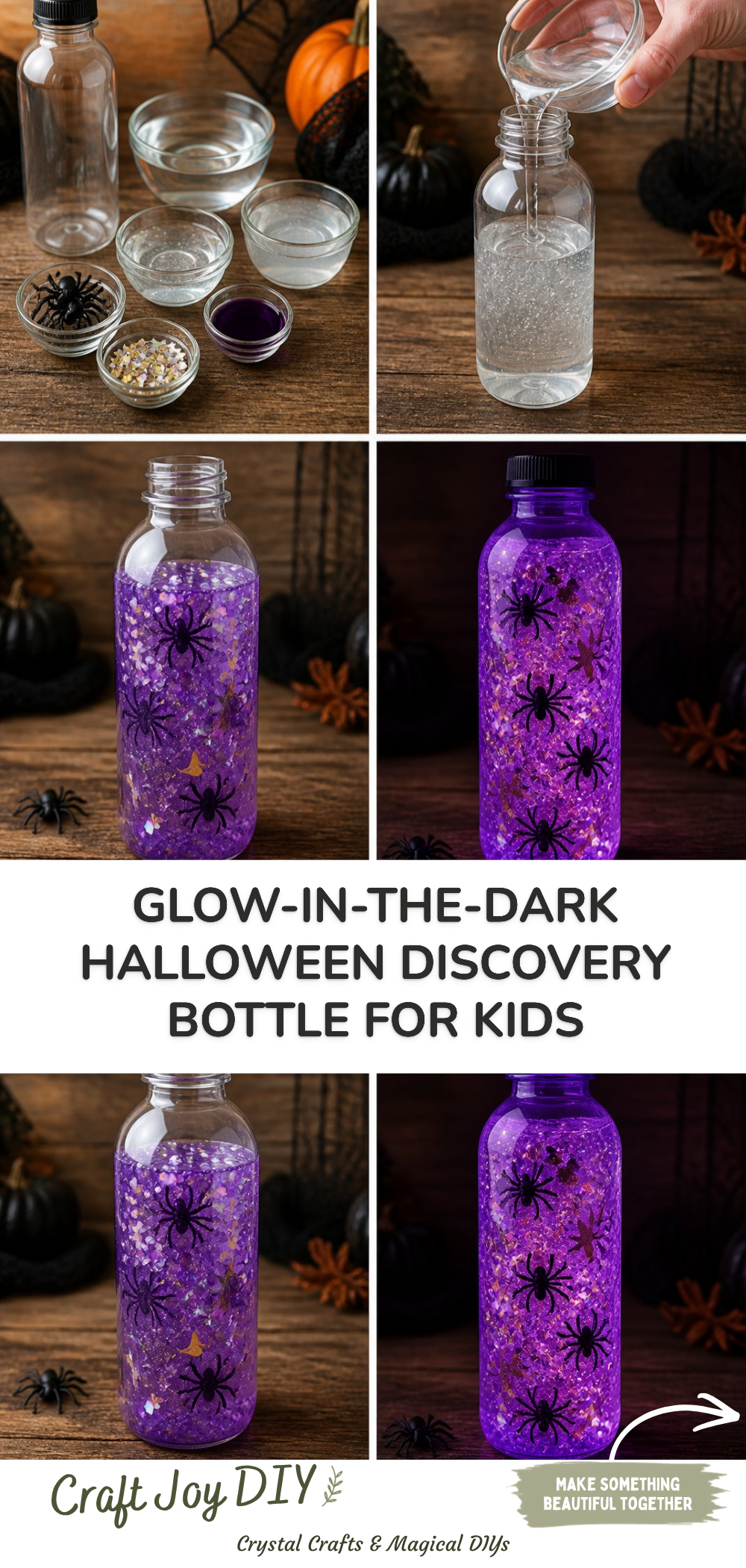 Glow-in-the-Dark Halloween Discovery Bottle for Kids