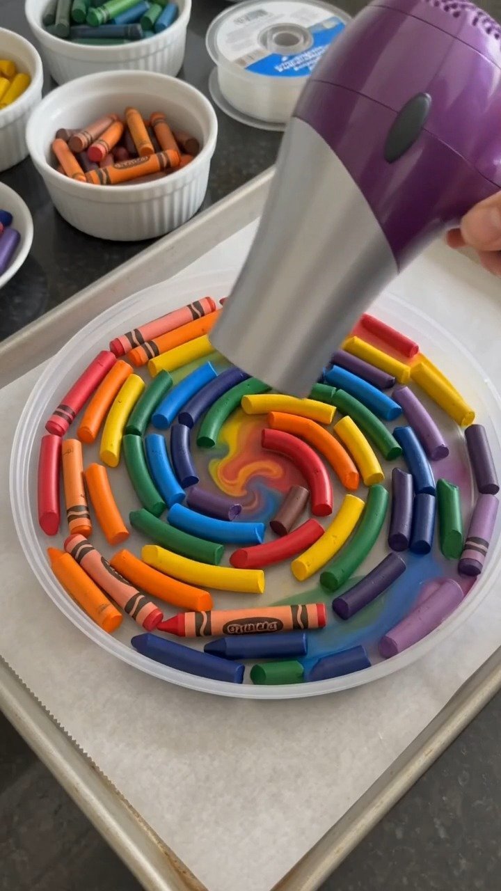 Melted Crayon Wind Spinner