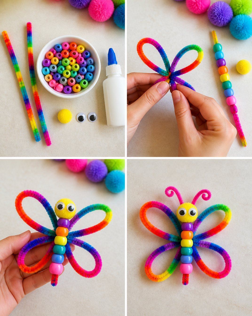 Easy Pipe Cleaner Butterfly Craft
