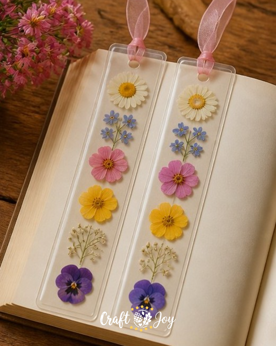 Pressed Wildflower Bookmarks: DIY Nature Bookmark Craft