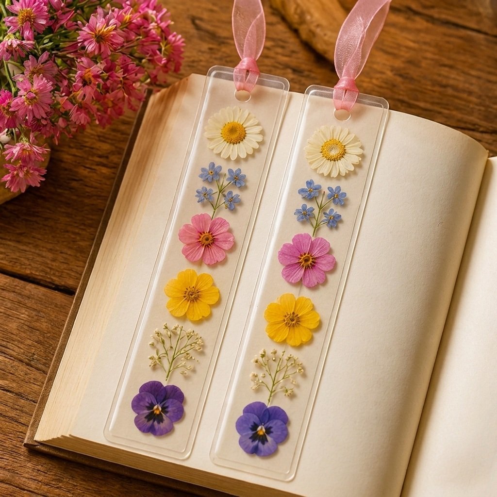 Pressed Wildflower Bookmarks