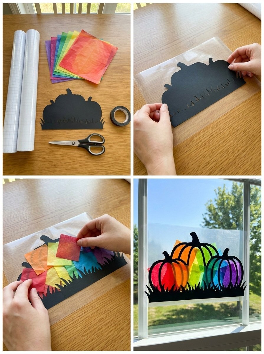 Pumpkin Patch Window Suncatcher
