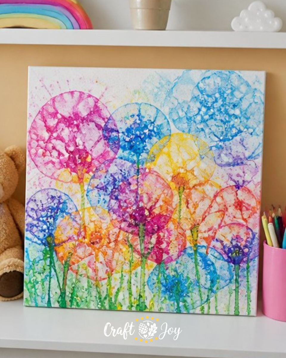 Rainbow Bubble Garden Prints DIY Wall Art for Kids