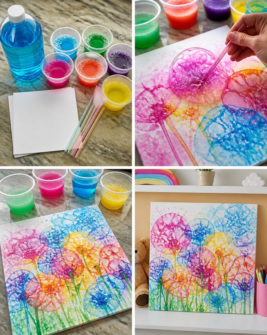 Rainbow Bubble Garden Prints