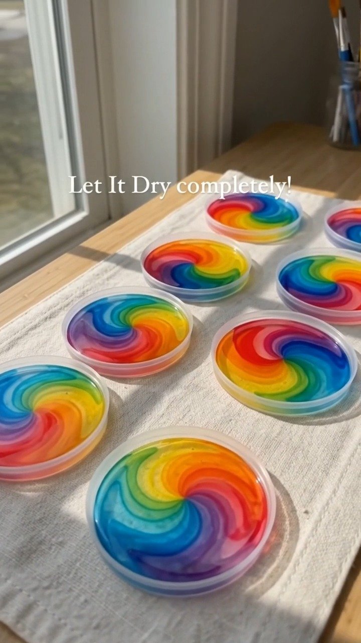 Rainbow Glue Suncatchers