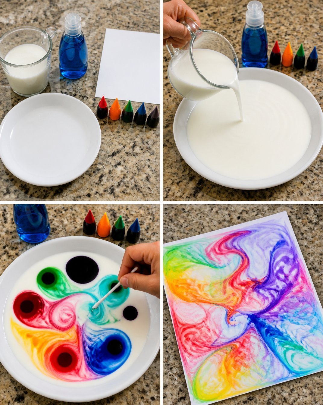 Rainbow Milk Art Print - Magical Nursery Wall Decor for Kids