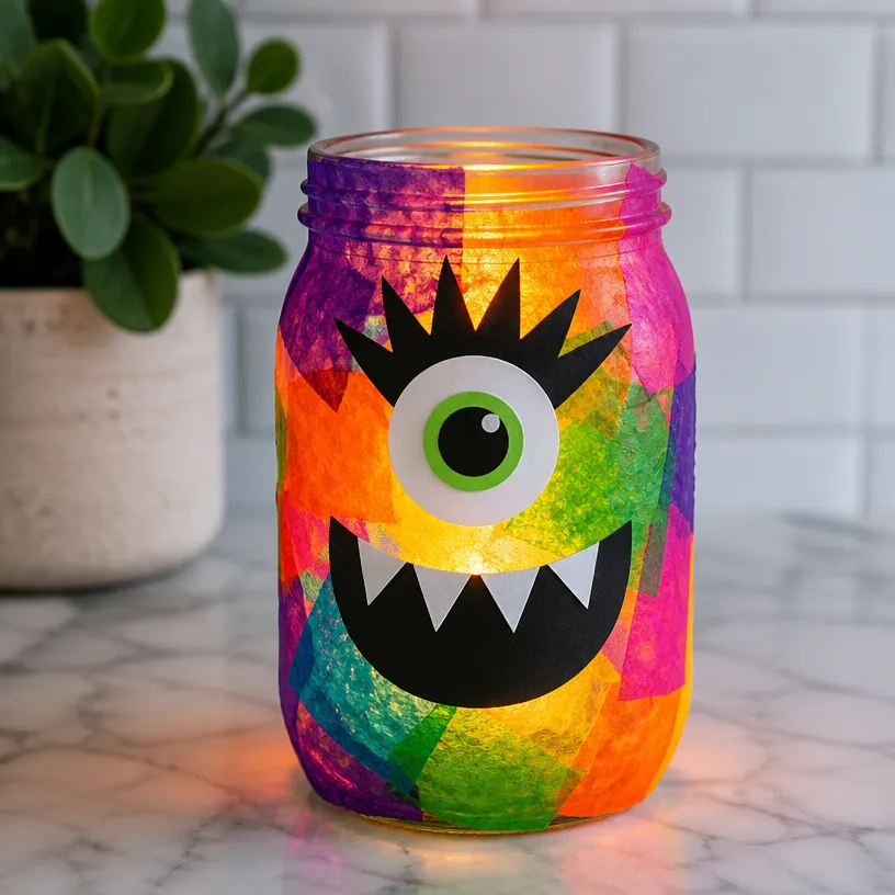 Rainbow Monster Lantern That Glows in the Dark