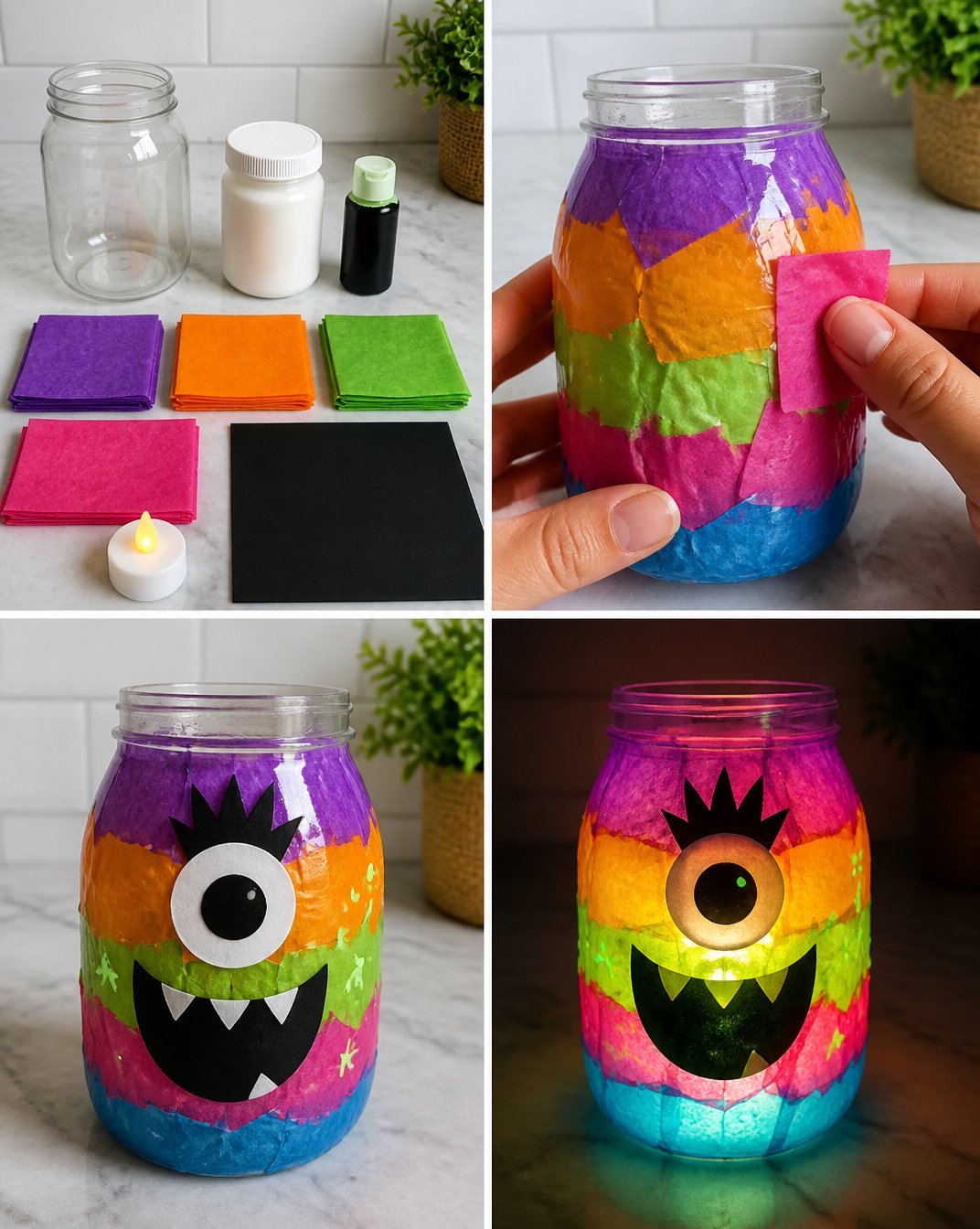 Rainbow Monster Lantern That Glows in the Dark