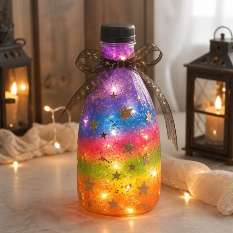 DIY Rainbow Potion Lantern for Halloween decoration