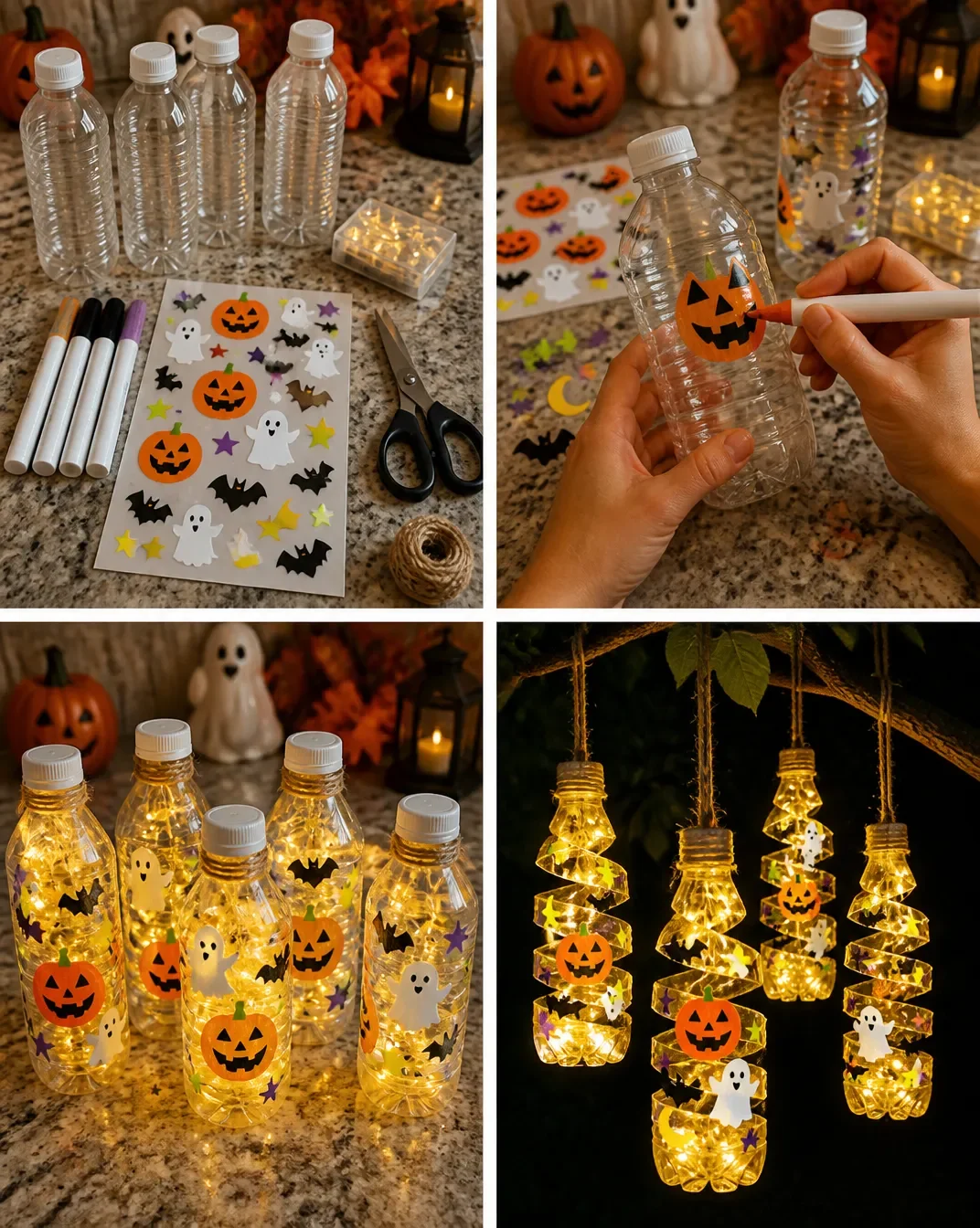 Cute fall stuff to sell | Halloween decor from recycled materials for outside, Things to sell on halloween, Battery powered led string lights