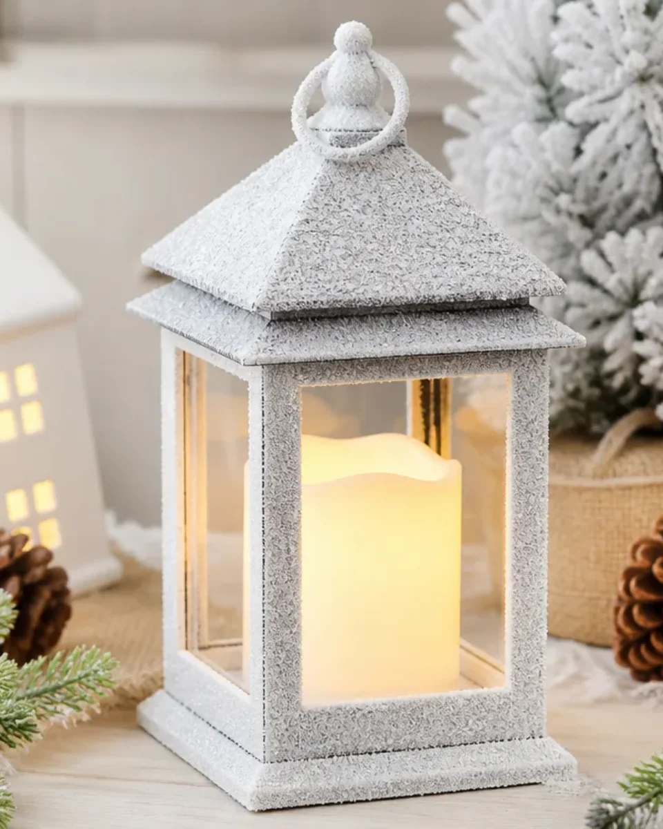 DIY Dollar Tree Lanterns for Winter Wonderland Decor