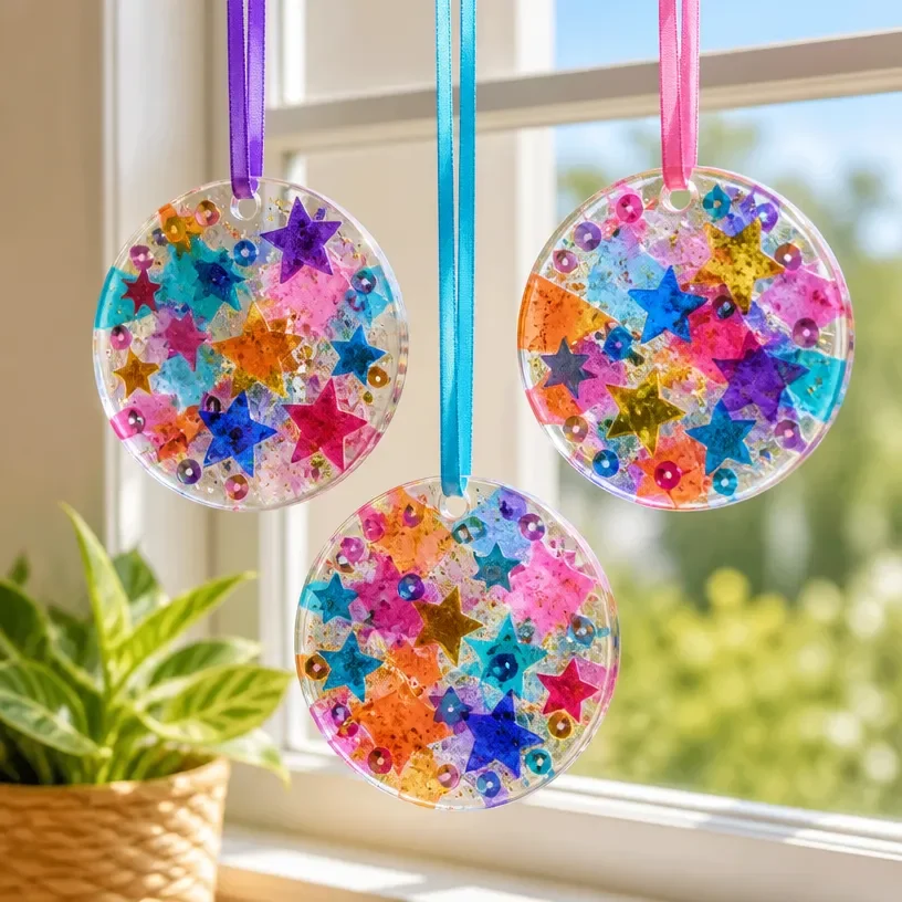 Glue for sun catcher | Clear glue crafts for kids, Suncatchers for kids using clear glue, Crafts with pva glue